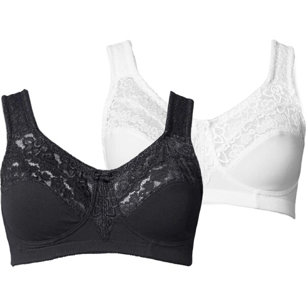 PETITE FLEUR Podprsenka čierna / biela 54220708