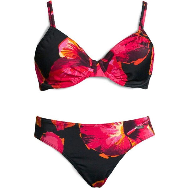 LASCANA Bikiny červená / čierna 54223260