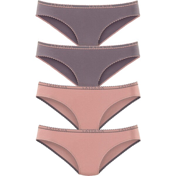 LASCANA Nohavičky sivá / staroružová 26658154