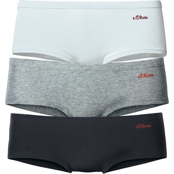 s.Oliver Nohavičky sivá melírovaná / čierna / biela 54282108