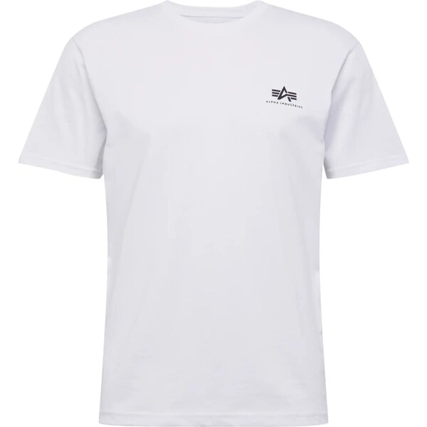 ALPHA INDUSTRIES Tričko čierna / biela 48277656