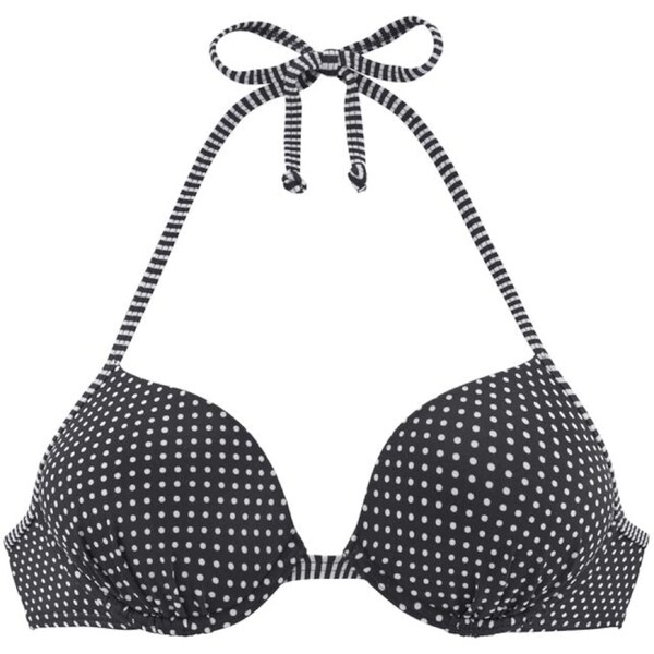 s.Oliver Bikinový top Avni čierna / biela 54222247