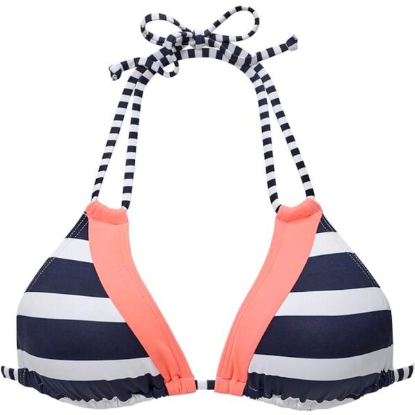 KangaROOS Bikinový top námornícka modrá / marhuľová / biela 57016847