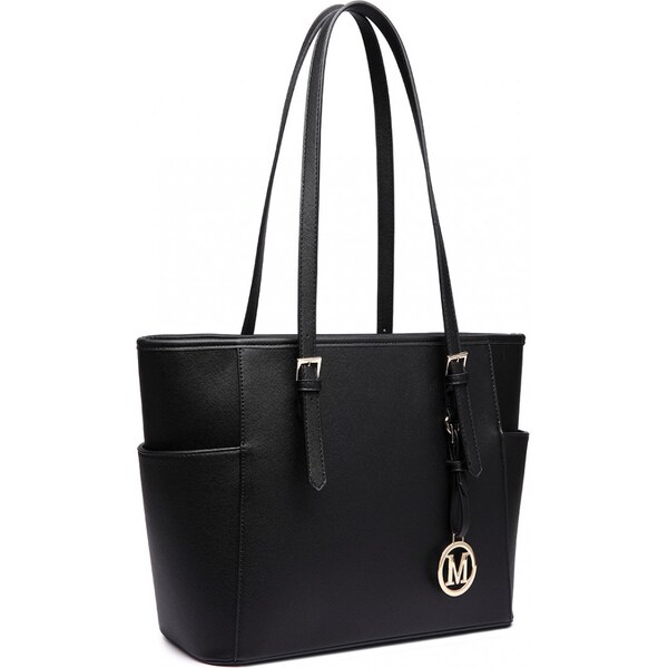 Miss Lulu taška s nastaviteľnou rukoväťou LM1642 - čierna 64398879