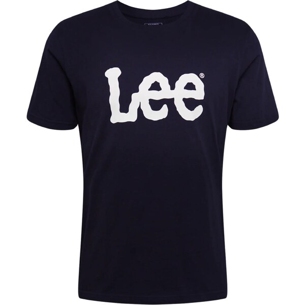 Lee Tričko WOBBLY LOGO TEE čierna / biela 50363849