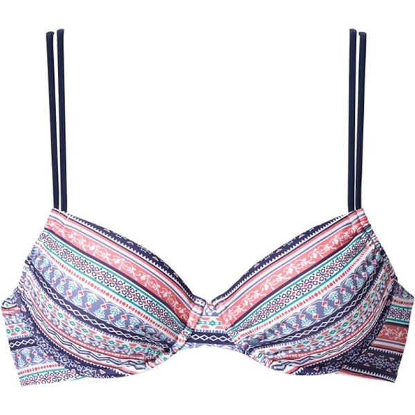 s.Oliver Bikinový top námornícka modrá / tyrkysová / svetloružová / 17561829