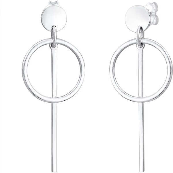 ELLI Náušnice Geo strieborná 54221784