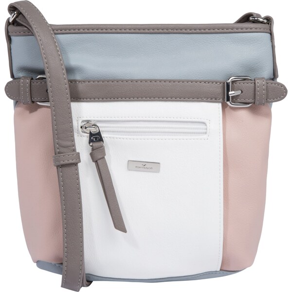 TOM TAILOR Taška cez rameno Juna dymovo modrá / rosé / biela 16427770