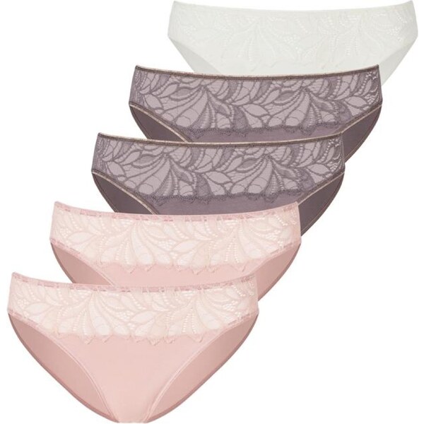 VIVANCE Nohavičky tmavošedá / pastelovo ružová / biela 54222960