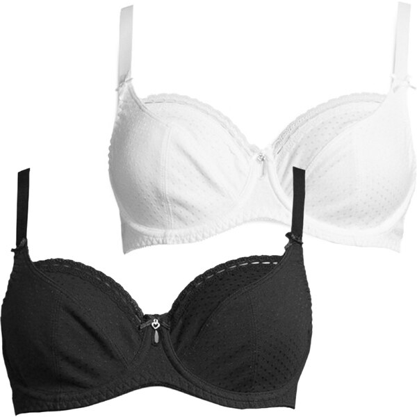 PETITE FLEUR Podprsenka čierna / biela 55300585