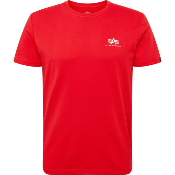 ALPHA INDUSTRIES Tričko svetločervená / biela 14734214