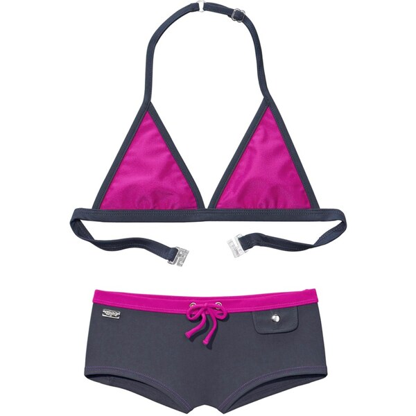 BUFFALO Bikiny sivá / ružová 54250206