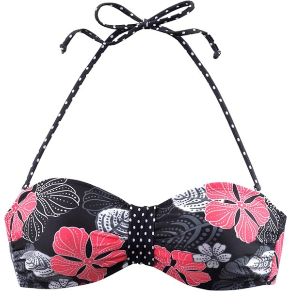 BUFFALO Bikinový top City tmavoružová / čierna 63108048