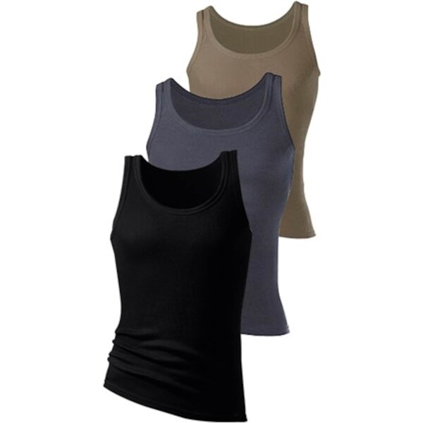 H.I.S Tričko tmavobéžová / tmavosivá / čierna 57992702