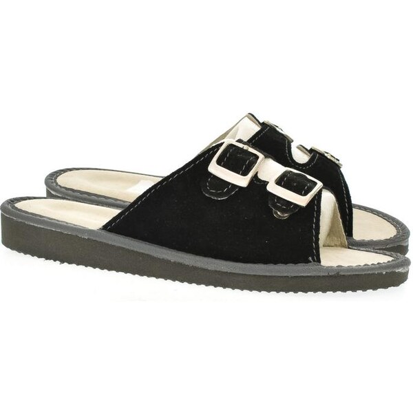 JOHN-C Dámske čierne šľapky JUDI 17071723