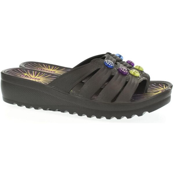 JOHN-C Dámske čierne šľapky ROBIS 50234744