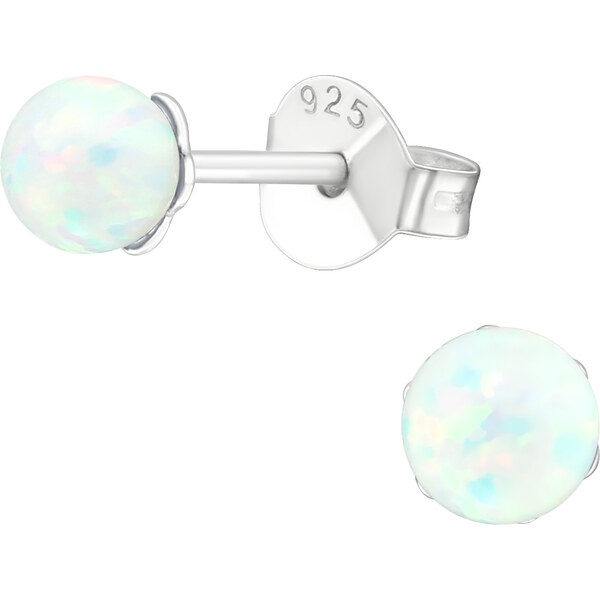 Olivie Strieborné GULIČKY s OPÁLOM 4016 17146482