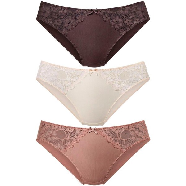 PETITE FLEUR Nohavičky telová / čokoládová / púdrová 66846340