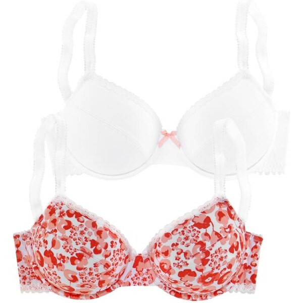 PETITE FLEUR Podprsenka červená / biela 63134181