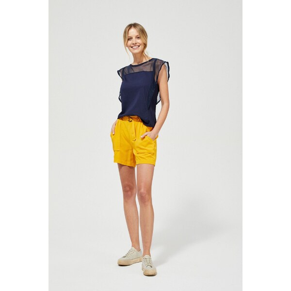 Marisse Shorts With Gathered Waist L-Sh-3120 Yellow 50643224