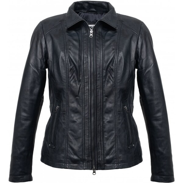 MAX Dámska kožená bunda Emma Long čierna 17199489