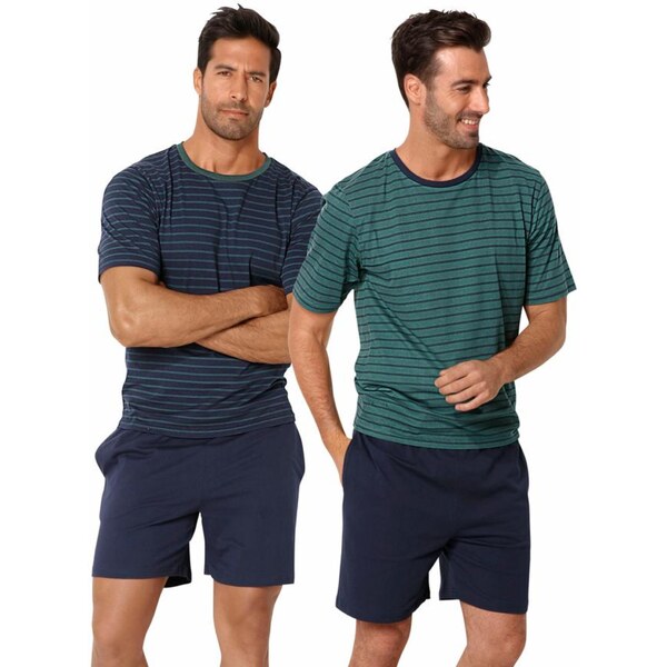 LE JOGGER Krátke pyžamo modrá / zelená 54221378