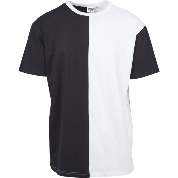 Urban Classics Tričko Harlequin čierna / biela 54221886