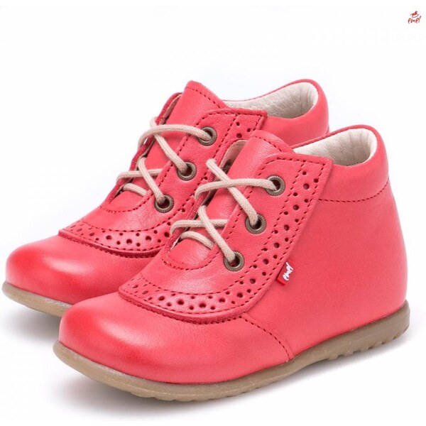 Detské kožené topánočky EMEL E716-10 Červená 46770790