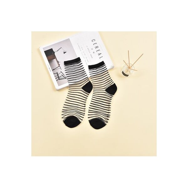 Tulle Ponožky Čierny Pásik 17276942