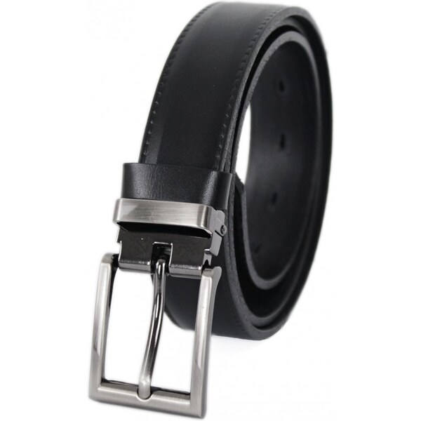 Penny Belts Pánsky spoločenský kožený opasok 230-020-1 čierny 37585668