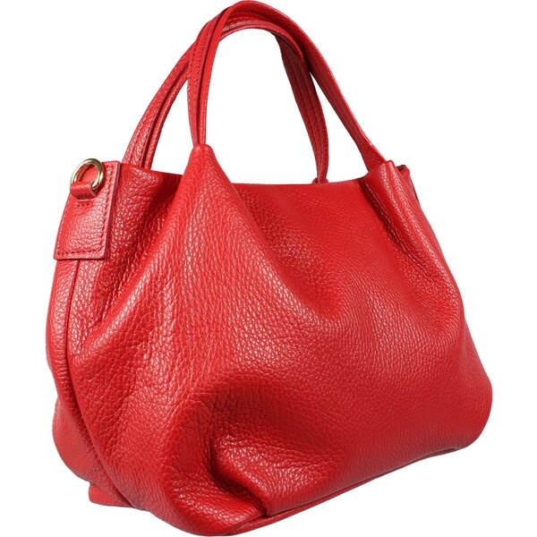 Červená kožená talianska crossbody kabelka Tea Rossa Chiaro 8278968