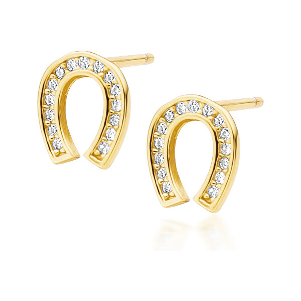 Olivie Strieborné náušnice PODKOVA GOLD 4071 17402922