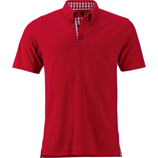 Daiber James & Nicholson James Nicholson pánske polo piqué s károvaným 62675834