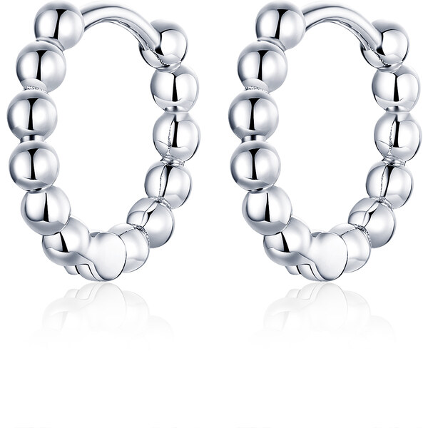 Emporial strieborné náušnice Bublinkové krúžky SCE807-A 28172298