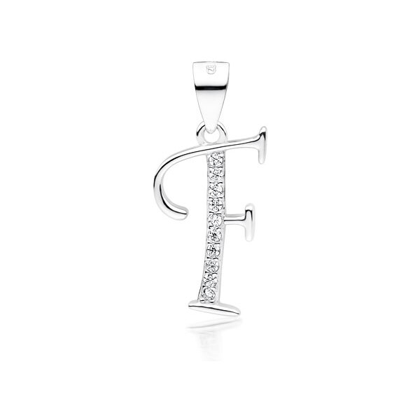 Olivie PÍSMENO F strieborný prívesok 4087 17402938