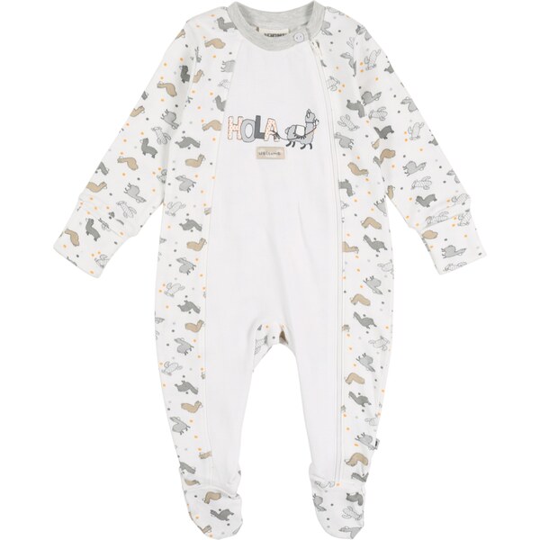 JACKY Pyžamo svetlohnedá / sivá / svetlosivá / oranžová / biela 63694328