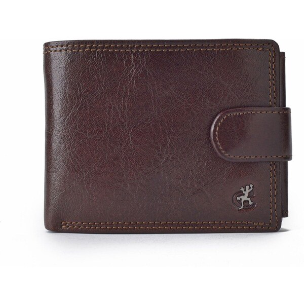 Pánska kožená peňaženka Cosset hnedá 4487 Komodo H 17715637