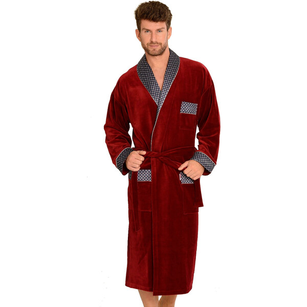 Dlhý pánsky župan DE LAFENSE 773 Bonjour 3XL-4XL 31795083