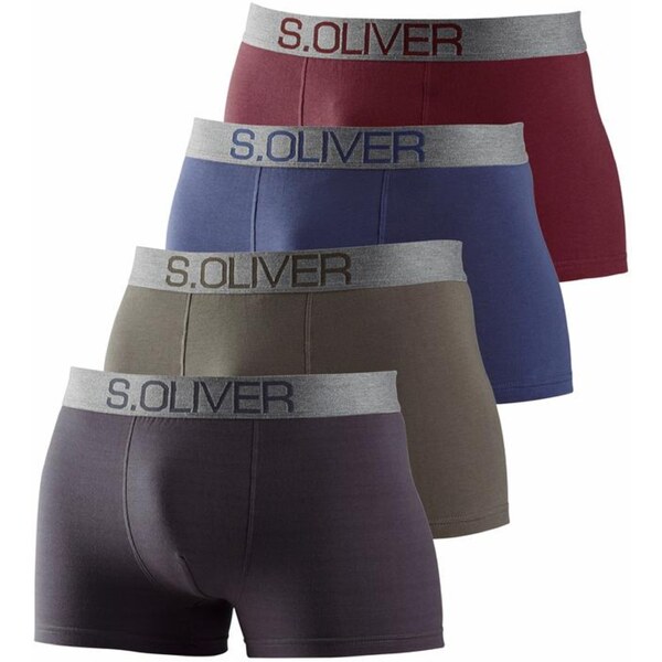 s.Oliver Boxerky námornícka modrá / antracitová / kaki / bordová 56725981