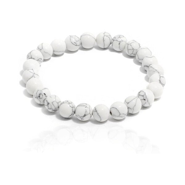 BM Jewellery Obrúbený náramok 8,5cm biely S1006060 17559139