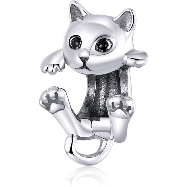 Emporial strieborný prívesok Roztomilá mačka 24908648