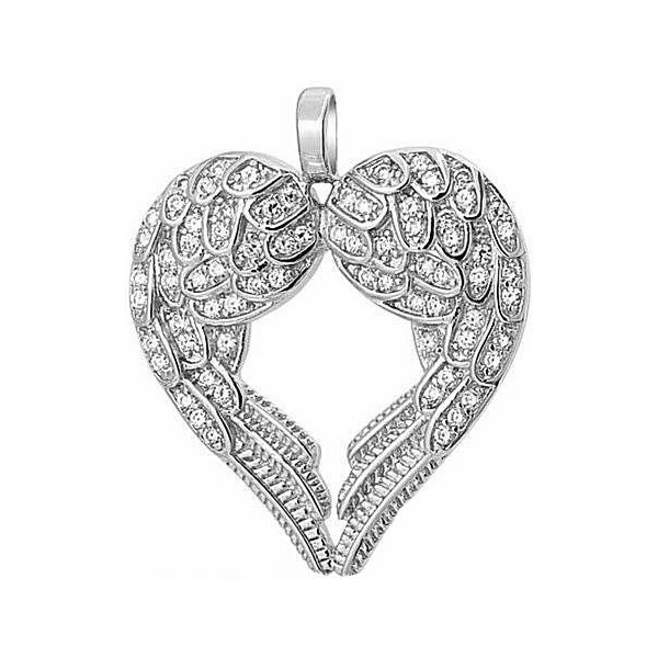 Olivie ANJELSKÉ SRDCE stříbrný náhrdelník 4130 17648214