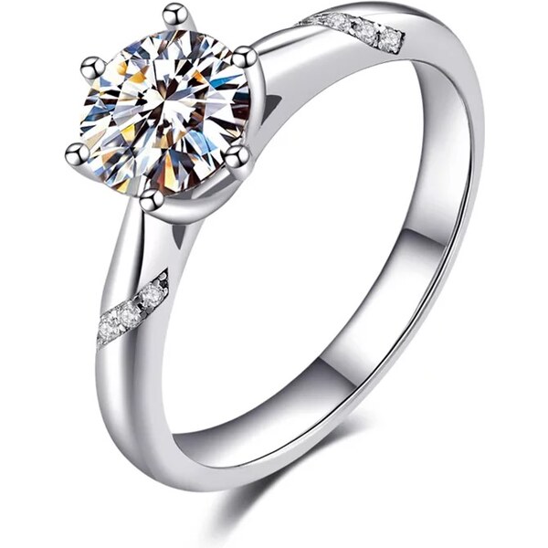 Olivie Strieborný zásnubný prsteň AMBER 4131 21288716