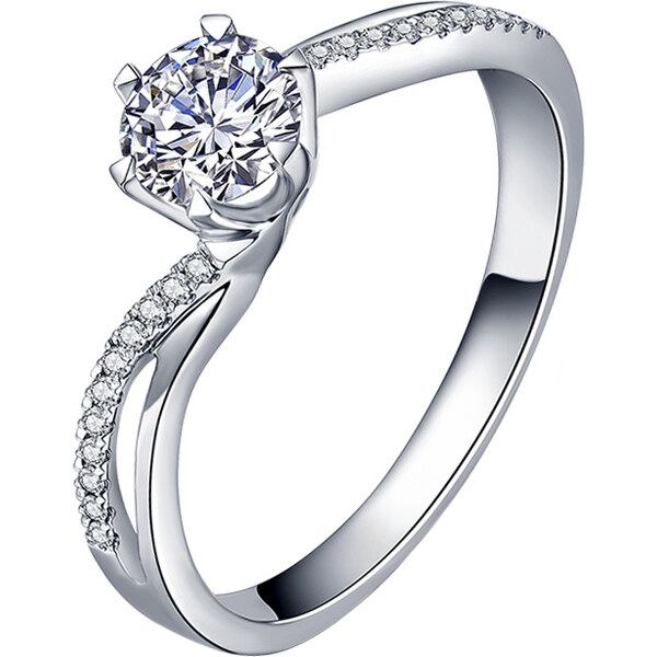 Olivie Strieborný zásnubný prsteň BECCA 4132 17652679