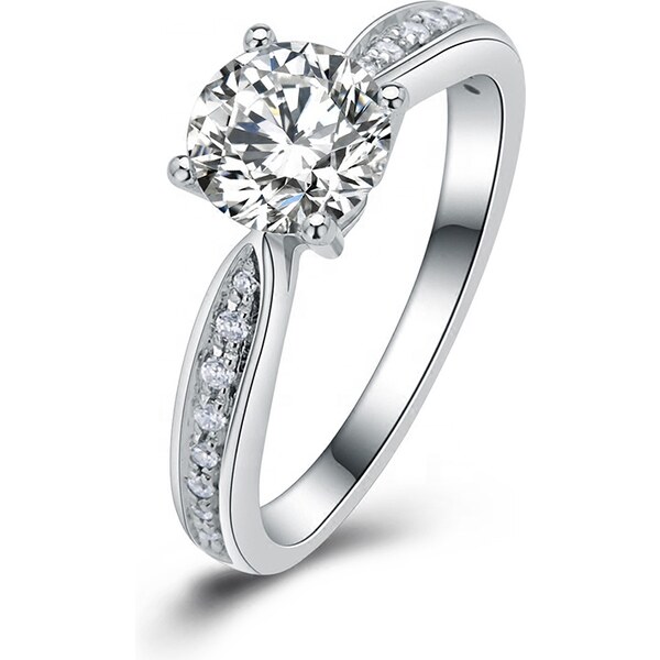 Olivie Strieborný zásnubný prsteň COURTNEY 4133 17652680