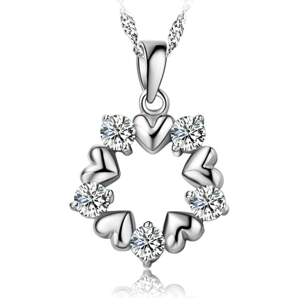 Olivie Strieborný srdiečkový prívesok 4146 17652693