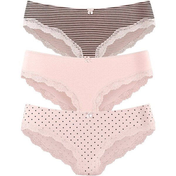 LASCANA Nohavičky sivá / ružová 56012024