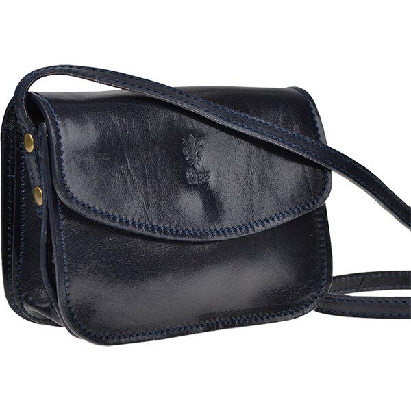 Modrá kožená talianska crossbody kabelka Lona Blu NovaKabelka.sk 11087022