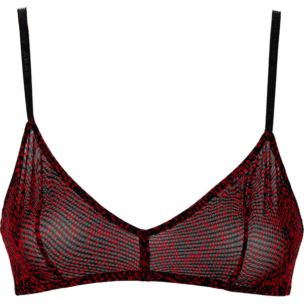 DKNY - Mesh red snake print podprsenka 17772936
