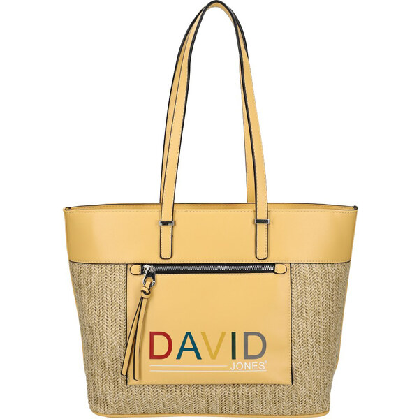 DAVID JONES Žltá veľká dámska kabelka cez rameno CM5741 17905805